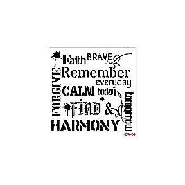 Home Decor Midi Stencil 22*22 cm hdm-53