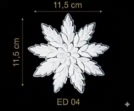 ED-04 Dekoratif Esnek Aplik (2'li)