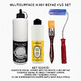 500ML H:01 BEYAZ HYBRİD + 250ML YARIMAT VERNİK 4'LÜ SET