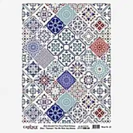 DESENLİ GÜMÜŞ VARAK PİRİNÇ DEKOPAJ 30*42 CM MODEL 053