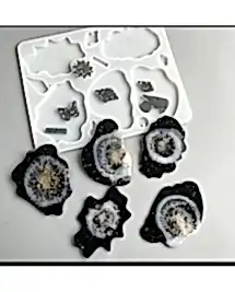 Bardak Altı 5'Li Reçine Epoksi Kalıp Model2 -Kod:310