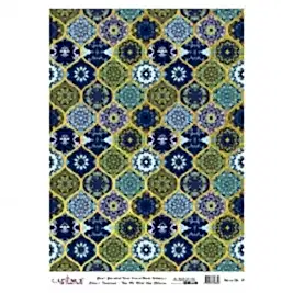 DESENLİ ALTIN VARAK PİRİNÇ DEKOPAJ 30*42 CM MODEL 017