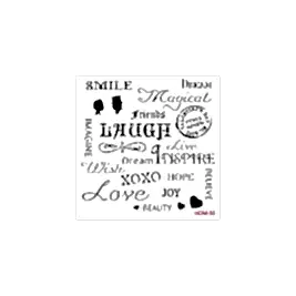 Home Decor Midi Stencil 22*22 cm hdm-55