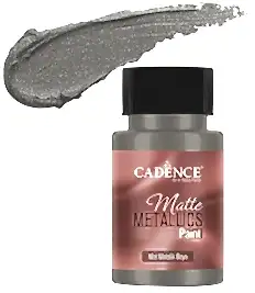 CADENCE MAT METALİK BOYA 50ML KOYU GRİ -MMB034
