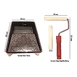 15 CM KADİFE RULO (MOHER) SET + GENİŞ RULO TAVA